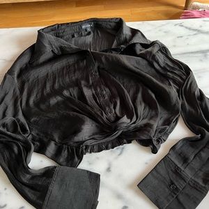 Willam B Silk Black Shirt